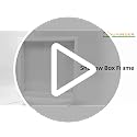 8x8 Shadow Box Frame with Letter Stickers - White 3D Display Case