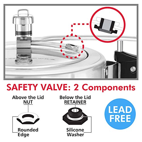 Pressure Cooker Safety Valve Replacement for 1.5L to 14L Cookers