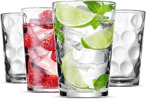 Bella Vino Set of 12 Elegant Stackable Glasses - Water, Wine, Juice & More