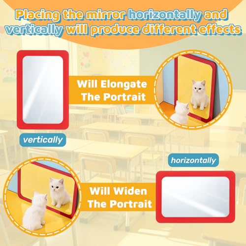 15-Piece Shatterproof Acrylic Mirror Set - Colorful Small Handheld Mirrors