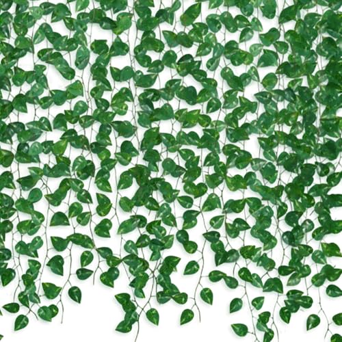 12 Pack Artificial Ivy Vines - 86Ft Faux Greenery for Home Decor