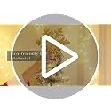 Silver Christmas Tree Topper with Built-in Rotating Snowflake LED Projector