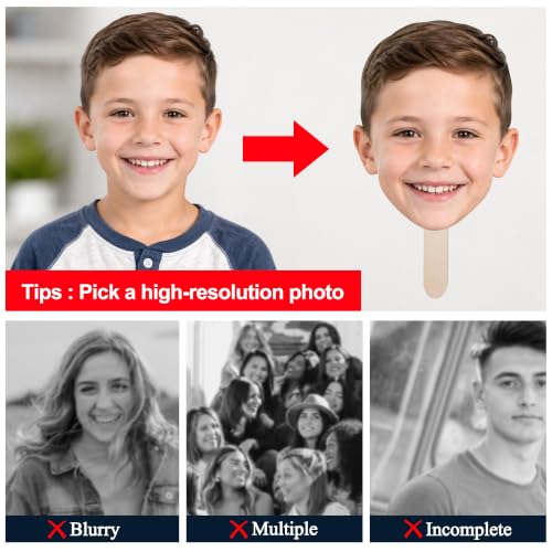 Personalized Big Head Cutout on a Stick Custom Face Party Prop