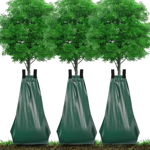 20 Gallon Slow Release Tree Watering Bag - Heavy Duty PVC Drip Irrigation 3-Pack