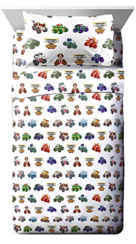 Jay Franco Monster Jam 3-Piece Toddler Sheet Set - Soft Microfiber Bedding