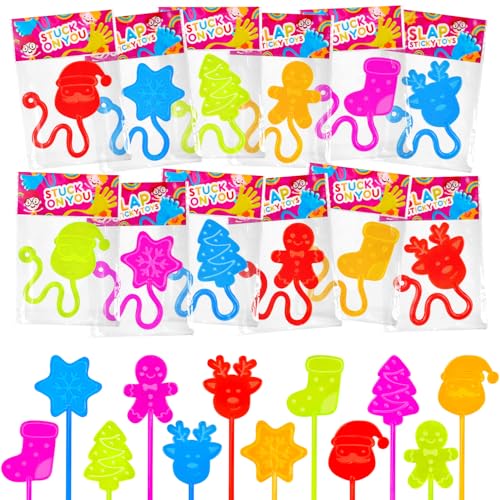 Leetous 200 PCS Christmas Stocking Stuffers - Holiday Sticky Hands for Kids & Parties