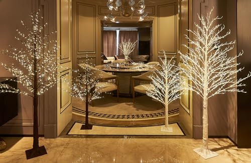 LITBLOOM 4FT Lighted Brown Tree with 430 LED Fairy Lights Indoor Outdoor Christmas Decor