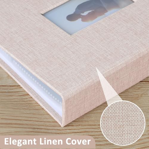 2-Pack 2x3 Inch Mini Photo Album with Linen Cover and Window