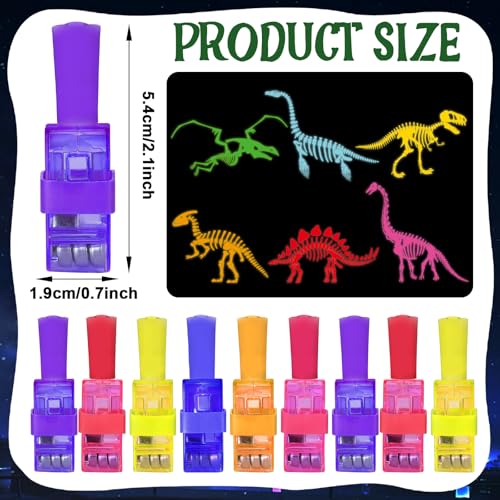 36-Piece Dinosaur LED Finger Lights Projection Toys for Party Favors