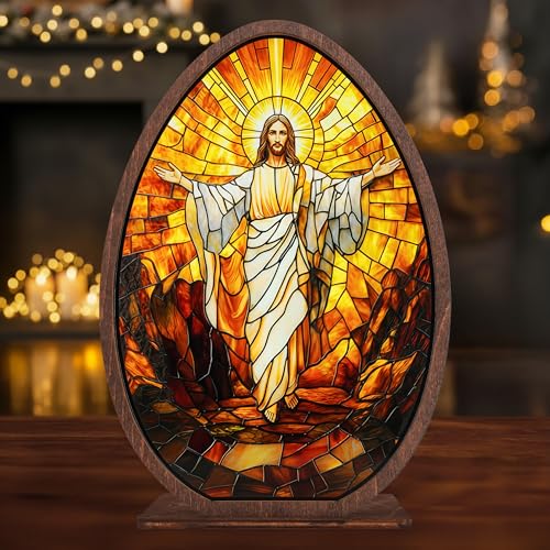 He Is Risen Empty Tomb Resurrection Scene - Wood & Acrylic Easter Table Decor