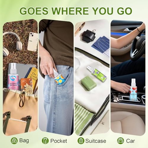 Toilet Spray Bathroom Odor Deodorizer 6-Pack - Travel Air Freshener (1 oz)