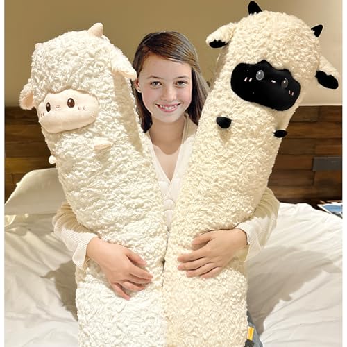 Goylmc 38 inch Black Sheep Plush Pillow – Stuffed Animal Toy, Birthday Gift
