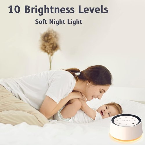 Brown Noise Sound Machine by [Brand Name] - 30 Soothing Sounds & 12 Colors | Ideal for Sleep & Relaxation