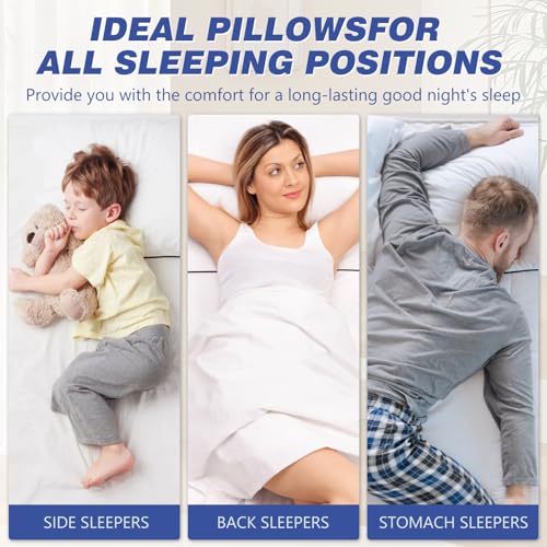 Hotel Collection Bed Pillows Set of 2 - Soft Down Alternative Standard Pillows