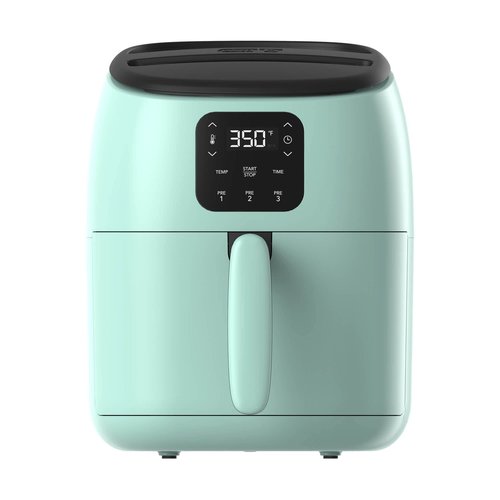 Dash Digital Tasti-Crisp™ Air Fryer - Compact Electric Digital Fryer With Auto Shut-Off Feature - Ideal for Small Spaces - AirCrisp® Technology - 2.6 Quarts - Aqua