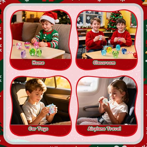 Axolotl Squishy Advent Calendar 2026 – 24 Colorful Slow-Rising Toys, Squeeze Stress Relief Gifts