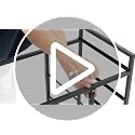47-Inch Computer Desk with 6 Fabric Drawers & Storage Shelves - White