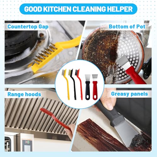 16-Piece Crevice & Track Cleaning Brush Set for Deep Scrubbing Gaps