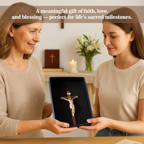 10-Inch Crucifix Wall Cross – Religious Catholic Hanging Cross Decor