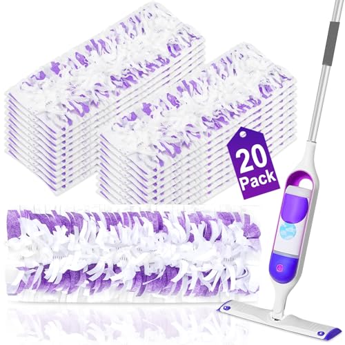 Disposable Power Mop Refill Pads (20 Pack) - Multi-Surface Wet & Dry Cloths