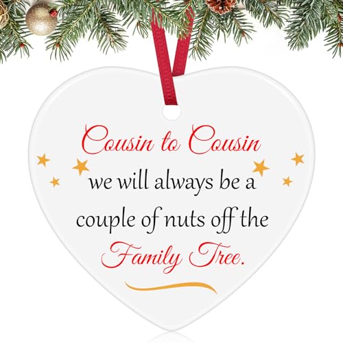 Personalized Cousin Christmas Ornament - Keepsake Gift for Women & Men