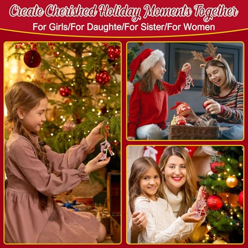 BIZIBAFF B-shoe High Heel Christmas Ornament - Metal Sparkly Rhinestones, Red Ribbon 2 x 2.25 in