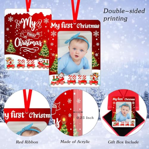 PETCEE Baby's First Christmas Ornament - Photo Frame Keepsake 2026