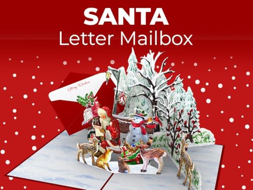 Letter to Santa 3D Pop-Up Card – iGifts And Cards (5x7) includes envelope