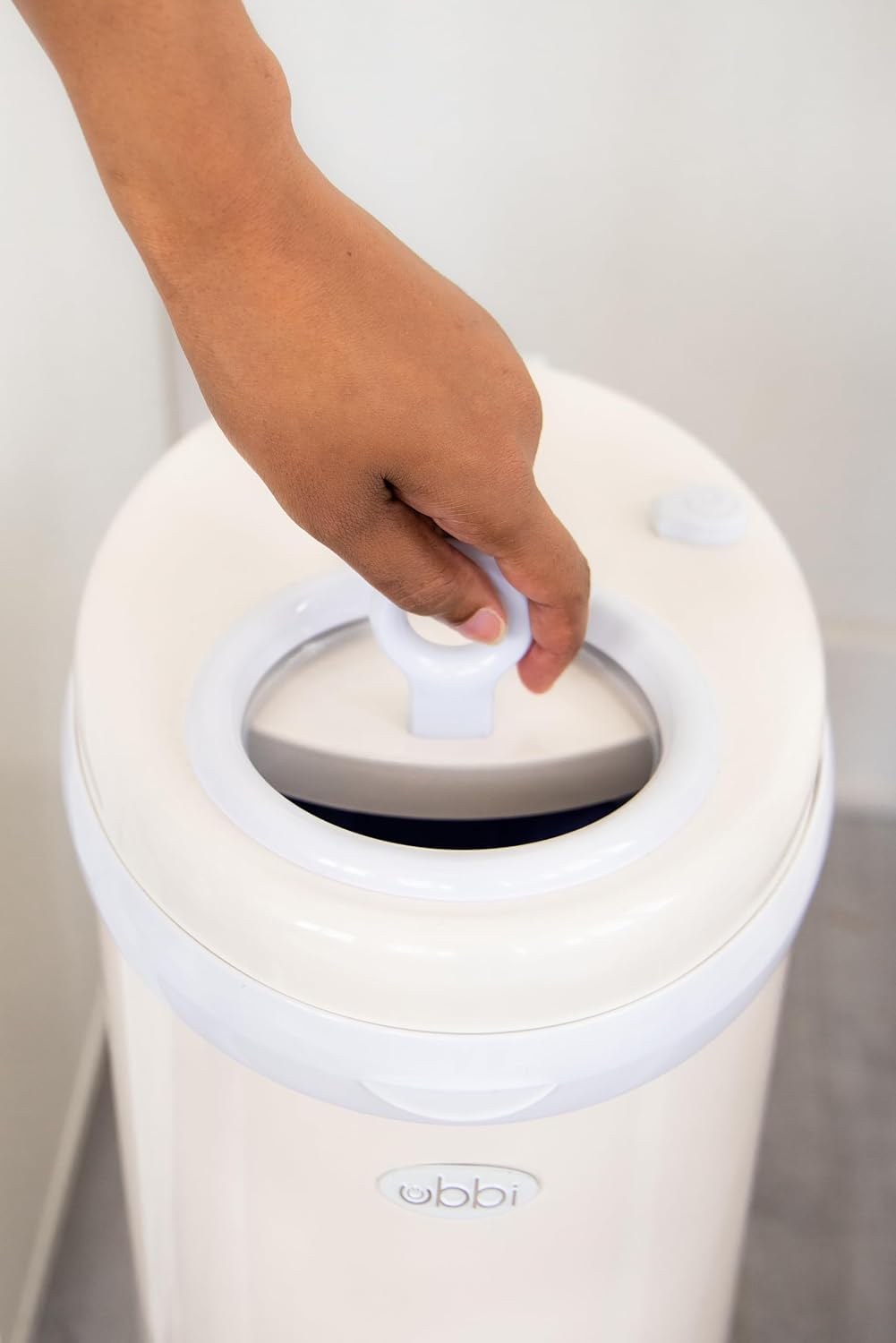 Ubbi Steel Diaper Pail - Odor Locking Design, No Special Bag Needed | Award-Winning Ivory Color