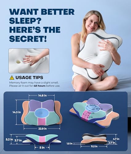 Ergonomic Cervical Neck Pillow for Pain Relief & Support