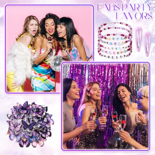 134 Pcs Disco Party Favor Set with Friendship Bracelets and Sunglasses