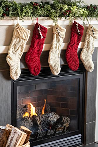 Personalized Wooden Christmas Stocking Tag - Custom Holiday Name Tag