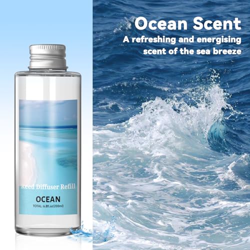 Ocean Reed Diffuser Oil Refill, 6.76 Fl Oz Long-Lasting Home Fragrance