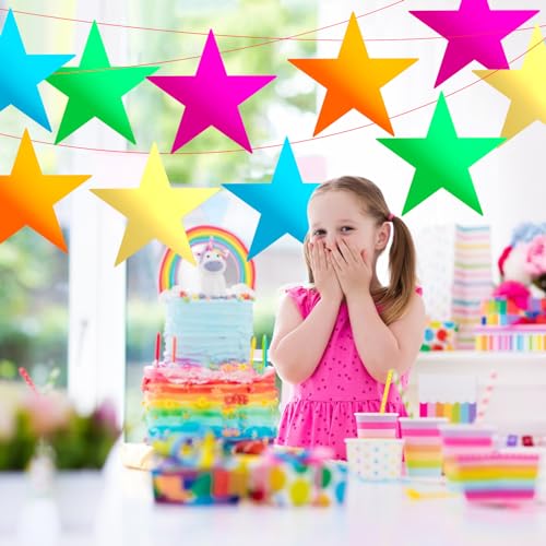 36-Piece 11-Inch Glitter Star Cutouts for Bulletin Boards and Party Decor