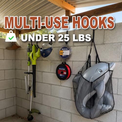 4-Pack Adjustable Cinder Block Wall Hangers - No Drill Brick Hooks