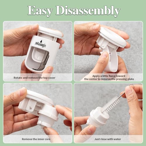 Automatic Toothpaste Dispenser, Wall-Mounted Hands-Free Bathroom Organizer