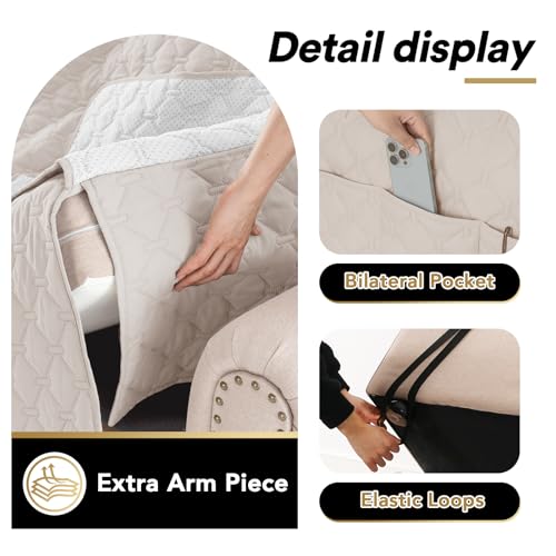 Water-Resistant Loveseat Couch Cover for Dogs - Non-Slip Protection