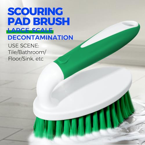 5-Piece Household Cleaning Brush Set for Tile, Grout, Kitchen & Bathroom
