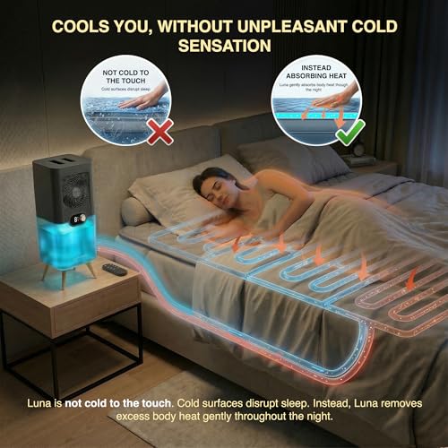 Luna Bed Cooling System for Hot Sleepers – Twin Size with Remote Control