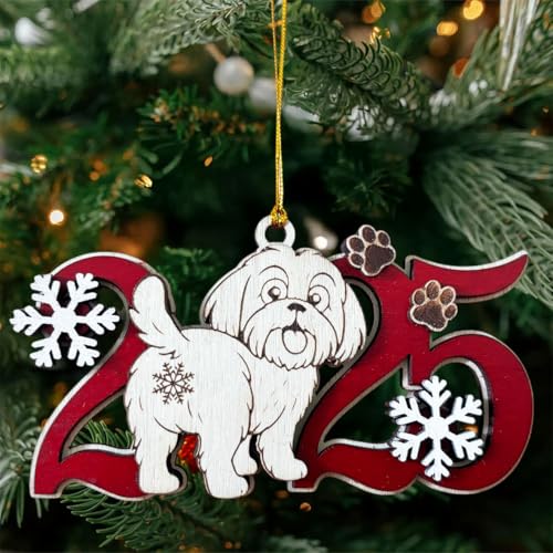 2026 Shih-Tzu Christmas Ornament - Wooden Dog Decor, Personalized Pet Keepsake, Holiday Gift, Crazytops