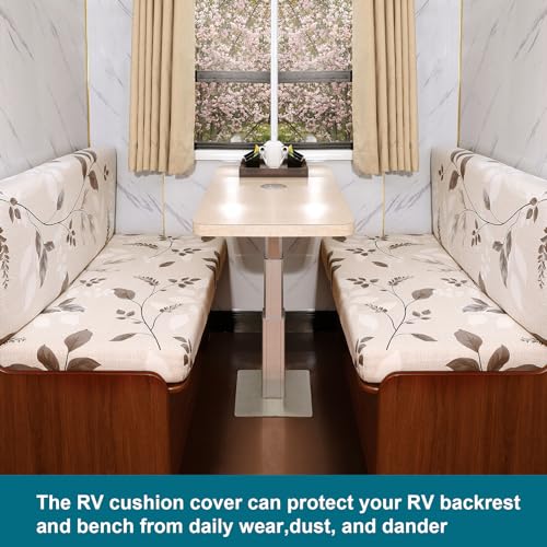 RV Dinette Cushion Covers - Stretch Slipcovers for Camper Seats
