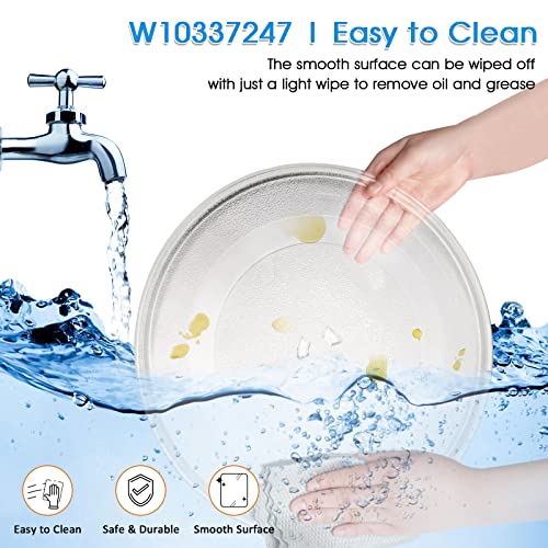 12-Inch Microwave Glass Turntable Plate - Y-Shaped Replacement Tray