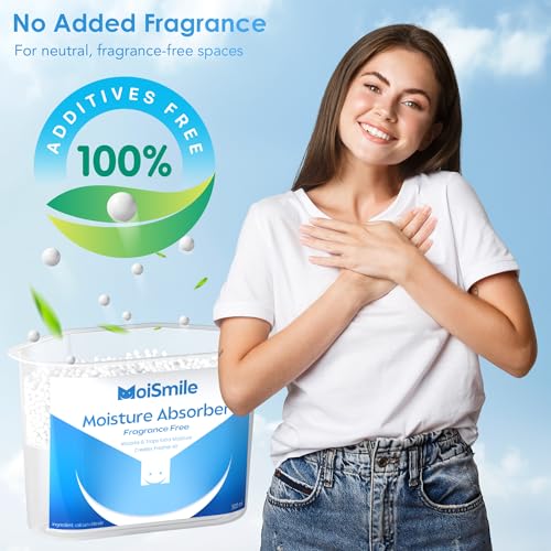 Moisture Absorber 3-Pack, 10.5 oz Fragrance-Free Humidity Control Boxes for Closets and Bathrooms