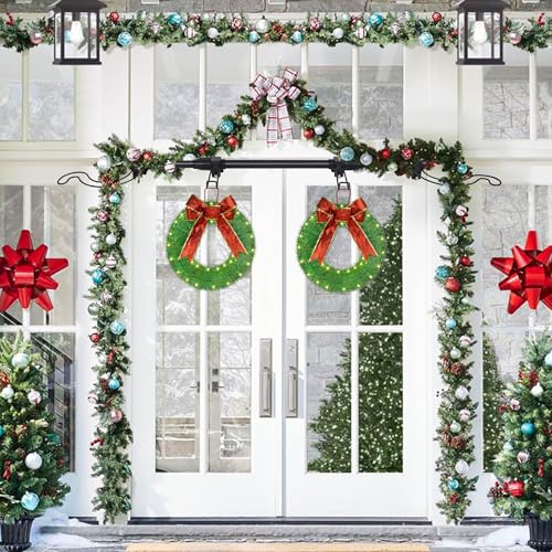 Adjustable Over-the-Door Garland & Wreath Hanger (34-42 In Frame Depths)