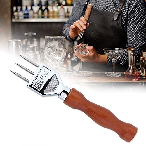 Stainless Steel Ice Chisel with Wooden Handle - 18cm Barware Tool