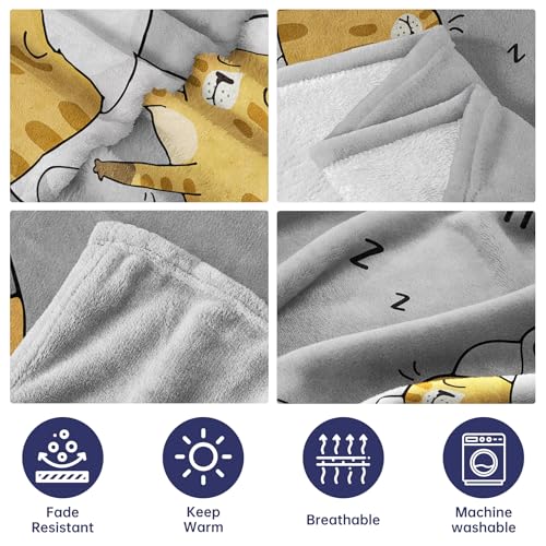 80x60 Grey Mom Gift Blanket - Cozy Nap Throw for Mother's Day