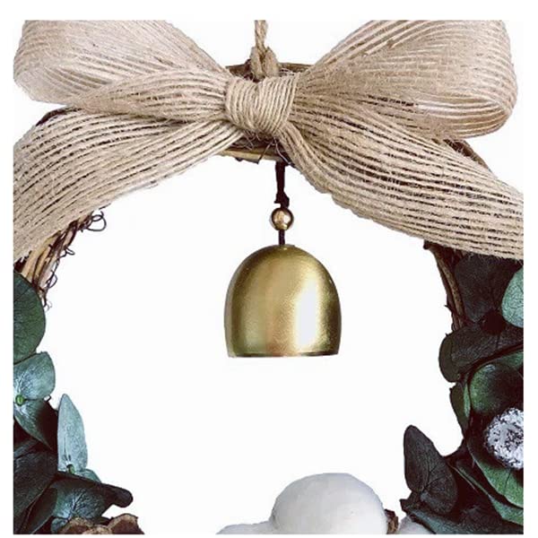 12 Pcs 1.5-Inch Copper Christmas Bells for Tree Decor and DIY Crafts