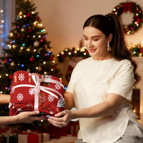 COMFAR Christmas 40x60in Blanket Throw - Cute Holiday Fleece for Adults & Kids, 30/40" x 60" Variation Included