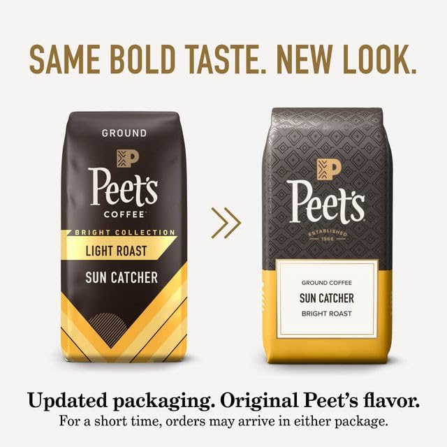 Peet's Coffee Light Roast Ground Coffee - 100% Arabica Sun Catcher Blend, 10.5 Ounce Bag
