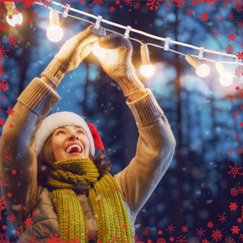 100 Pcs Outdoor Gutter Clips for Christmas String Lights, Weatherproof Hooks